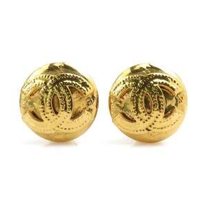 Chanel Cc Logo Clip-On Earrings Gold- #208924C58B